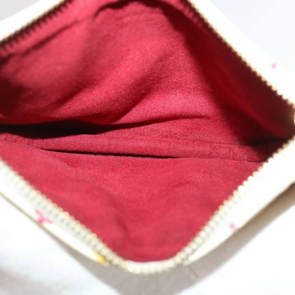 LOUIS VUITTON Monogram Multicolor Pochette MM Pouch White M60028 LV Auth 35181 - Picture 11 of 16